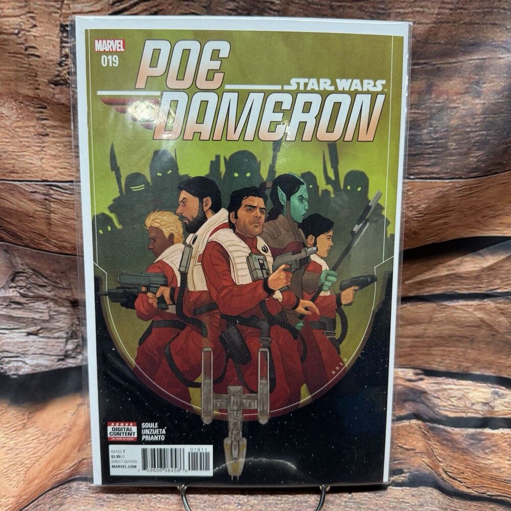 Star Wars Poe Dameron 19 Marvel 2017 Cover A Phil Noto Never Removed From Bag NM